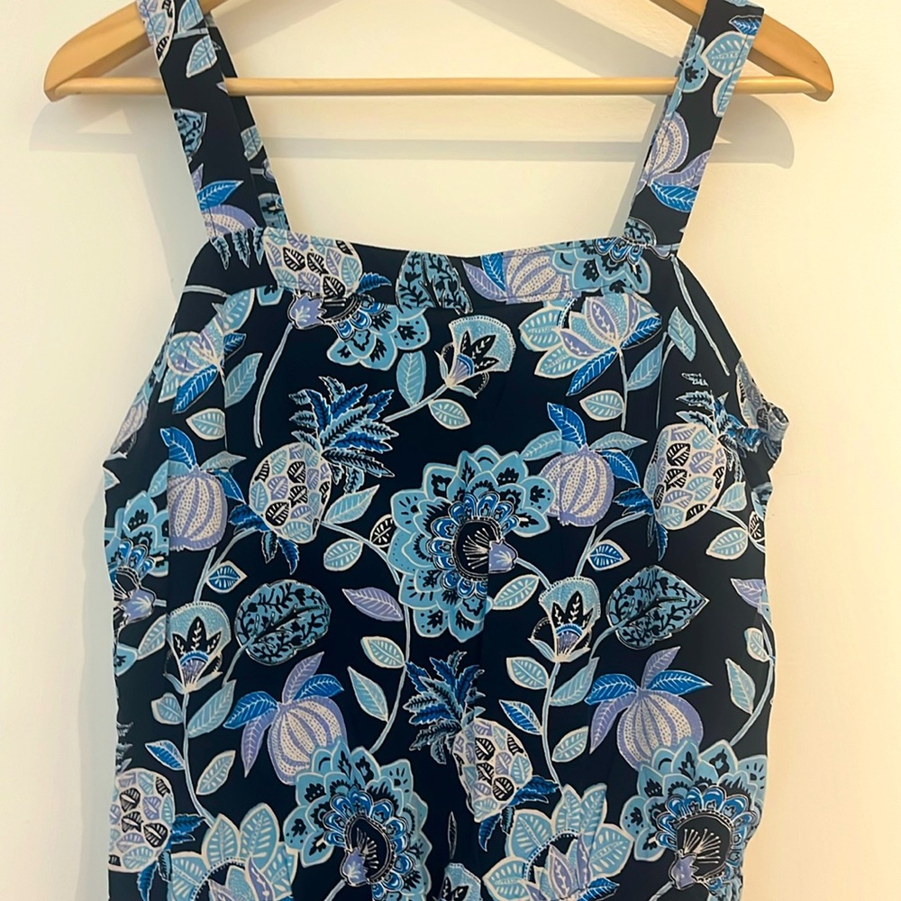🌴LOFT BLUE FLORAL JUMPSUIT